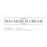 1 x All Natural, Magnesium Cream Jar Face Label, 17x80mm, Premium Quality Oil Resistant Vinyl