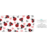 LADY BUG - Spring 5ml Roller Bottle Wrap, Clear Vinyl Label, 59x28mm