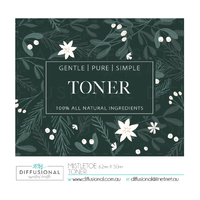 1 x Mistletoe, Toner Label, 50x60mm, Premium Quality Oil Resistant Vinyl