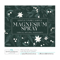 1 x Mistletoe, Magnesium Spray Label, 50x60mm, Premium Quality Oil Resistant Vinyl