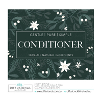 1 x Mistletoe, Conditioner Label, 50x60mm, Premium Quality Oil Resistant Vinyl