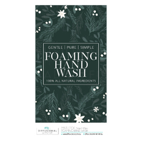 1 x Mistletoe, Foaming Hand Wash Label, 90x54mm, Premium Quality Oil Resistant Vinyl