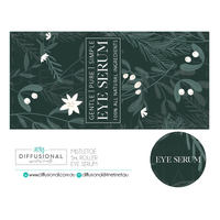 1 x Mistletoe, Eye Serum 5ml Roller Label, 29x59mm, Premium Quality Oil Resistant Vinyl