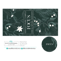 1 x Mistletoe, Focus 5ml Roller Label, 29x59mm, Premium Quality Oil Resistant Vinyl