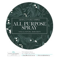 1 x Mistletoe, All Purpose Spray Label, 78x78mm, Premium Quality Oil Resistant Vinyl