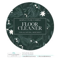 1 x Mistletoe, Floor Cleaner Label, 78x78mm, Premium Quality Oil Resistant Vinyl