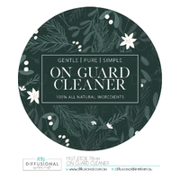 1 x Mistletoe, On Guard Cleaner Label, 78x78mm, Premium Quality Oil Resistant Vinyl