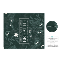 1 x Mistletoe, Breathe Roller Label, 50x60mm, Premium Quality Oil Resistant Vinyl