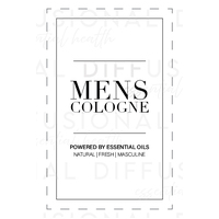 1 x Oilsome, Mens Cologne Label, 30x48mm, Premium Quality Oil Resistant Vinyl