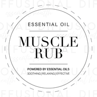 1 x Oilsome, Muscle Rub, 45x45mm, Premium Quality Oil Resistant Vinyl