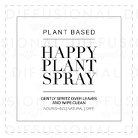 1 x Oilsome, Happy Plant Spray, 75x75mm, Premium Quality Oil Resistant Vinyl