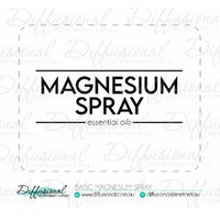 1 x Basic Magnesium Spray Label, 50x63mm, Essential Oil Resistant Vinyl