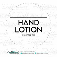 1 x Basic Hand Lotion sm Label, 50x50mm, Essential Oil Resistant Vinyl