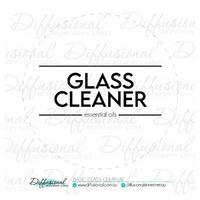 1 x Basic Glass Cleaner Label,78x78mm, Essential Oil Resistant Vinyl