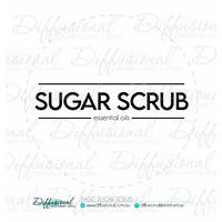 1 x Basic Sugar Scrub Label,78x78mm, Essential Oil Resistant Vinyl