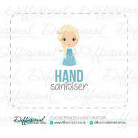 1 x Classic Princess Hand Sanitiser Label, 50x63mm, Premium Quality Vinyl