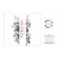 1 x Winter Wreath, Stress Roller Label, 50x60mm, Premium Quality Oil Resistant Vinyl