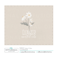 1 x Daisy, Cleanser Label, 50x60mm, Premium Quality Oil Resistant Vinyl